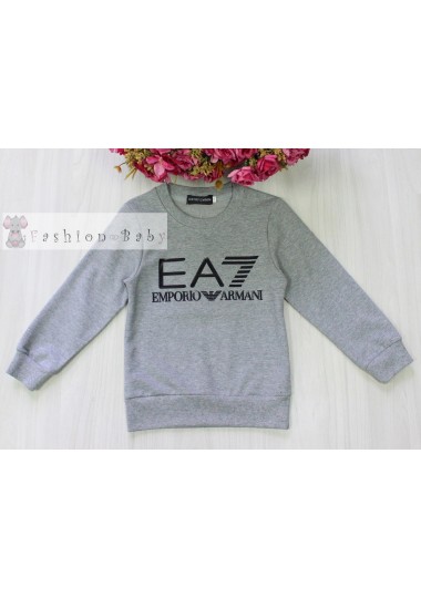 Свитшот серый EMPARIO ARMANI